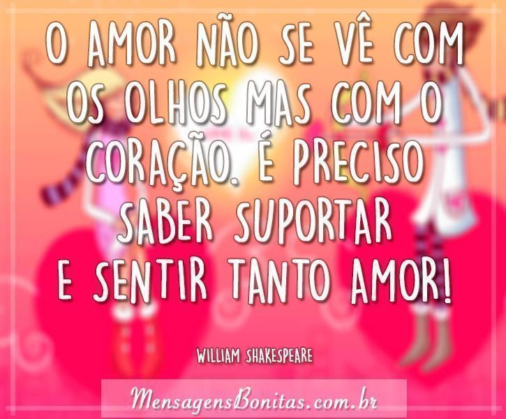 O amor...